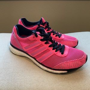 Adidas Adios Boost 2 Running shoes Hot Neon Pink